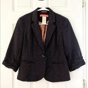 Anthropologie cropped tweed dot blazer, like new